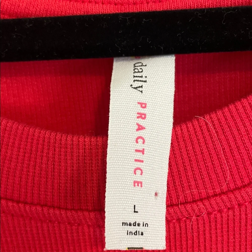 Daily Practice Anthropologie Red Casual Drawstring Dress Great for Valentine’s! - Picture 5 of 6